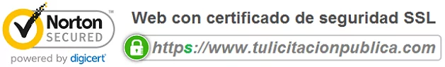 Certificado web SSL tulicitacionpublica contratar licitaciones obras servicios suministro