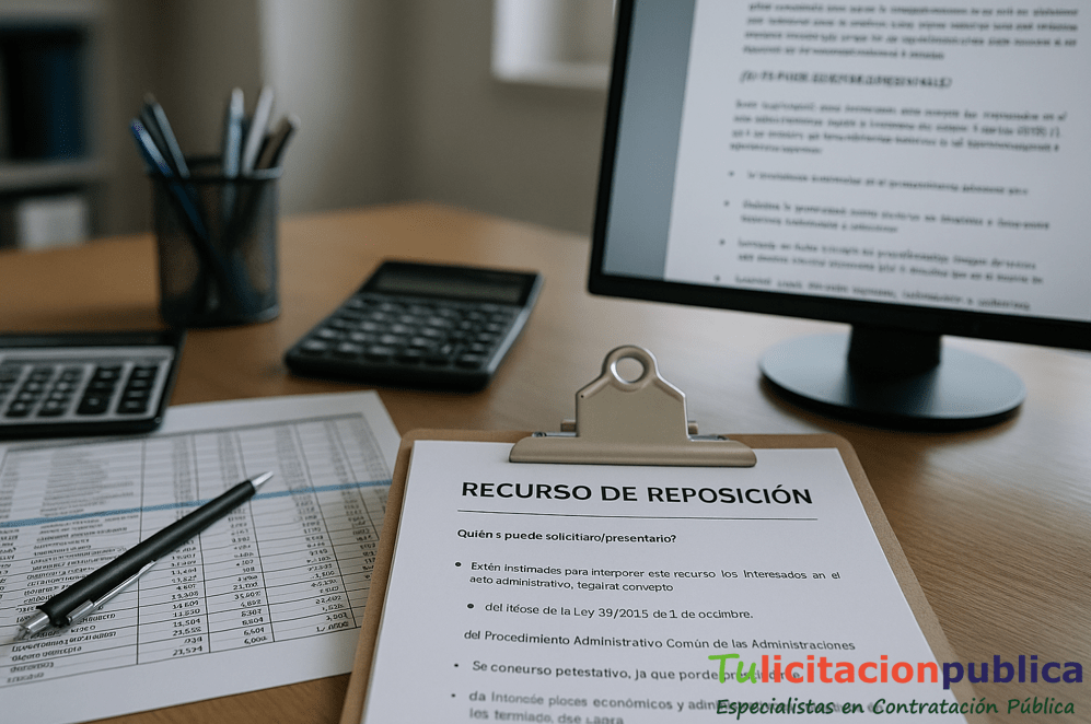 Cómo presentar un recurso de reposición potestativo en una licitación pública – licitaciones públicas
