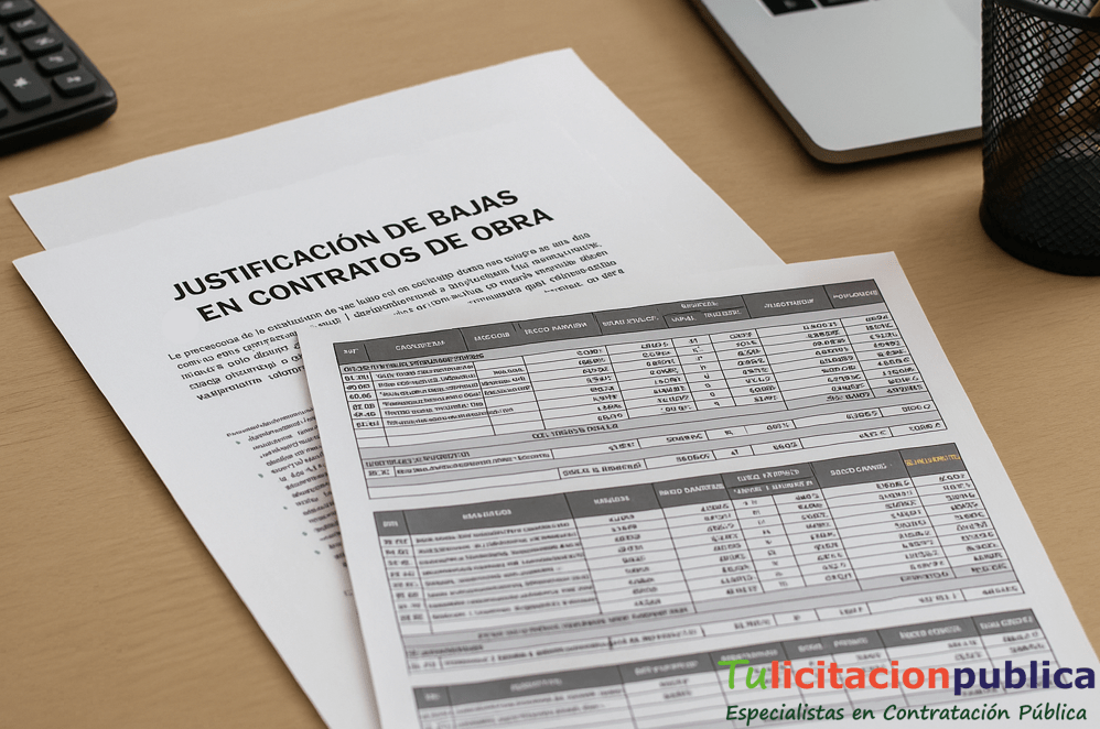 Serv. Just - ya justificación baja temeraria anormal desproporcionada licitación obras – licitaciones públicas