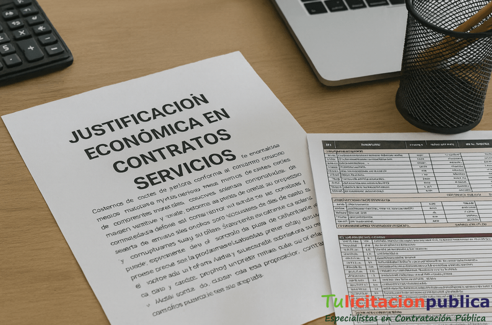 Serv. Just - ya justificación baja temeraria anormal desproporcionada licitación servicios – licitaciones públicas